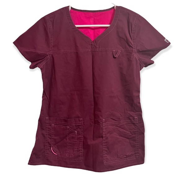 MC1 BURGUNDY SCRUB SET - Picture 1 of 5